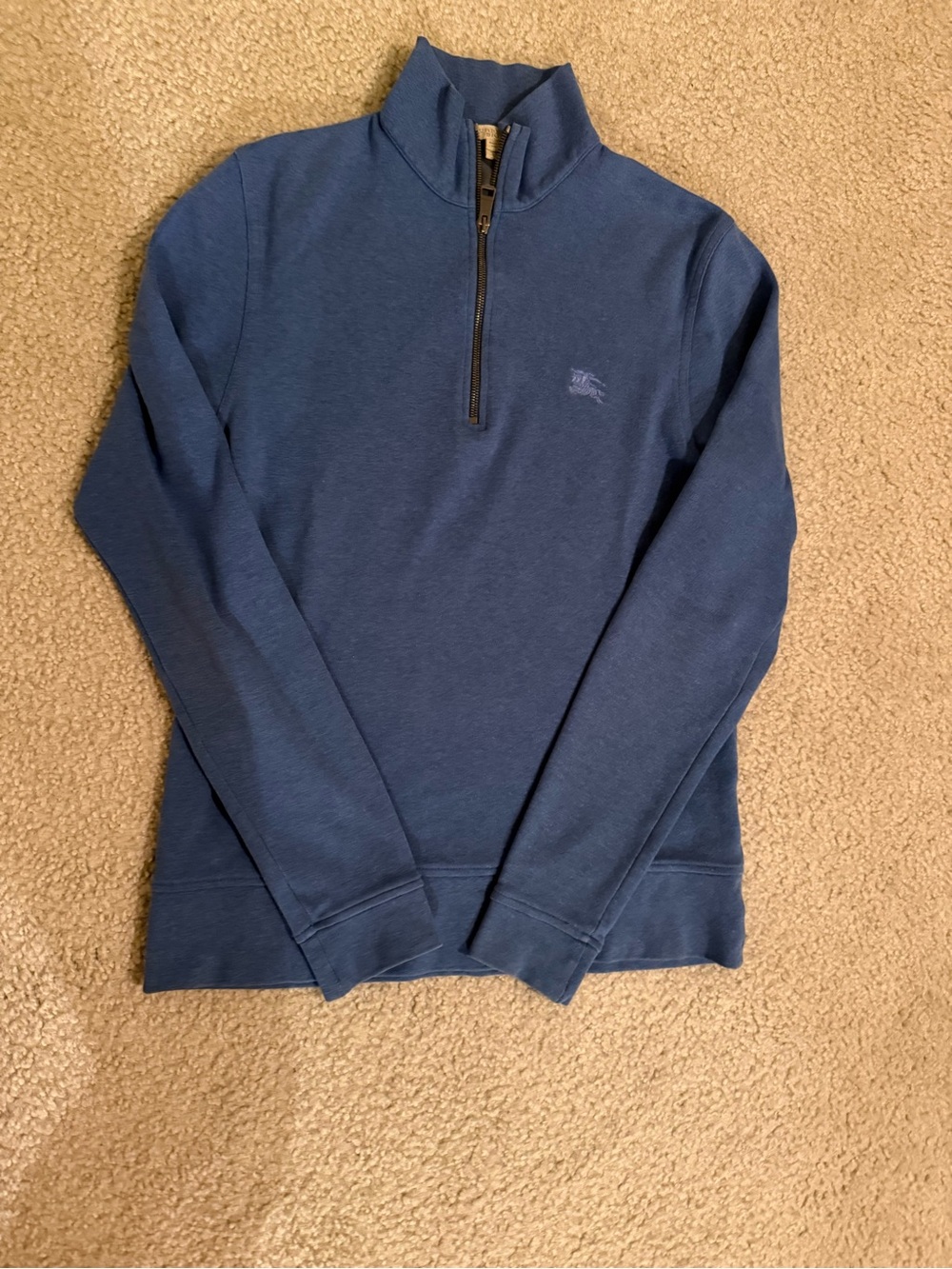 Burberry Brit Navy Blue Half-Zip Sweater
